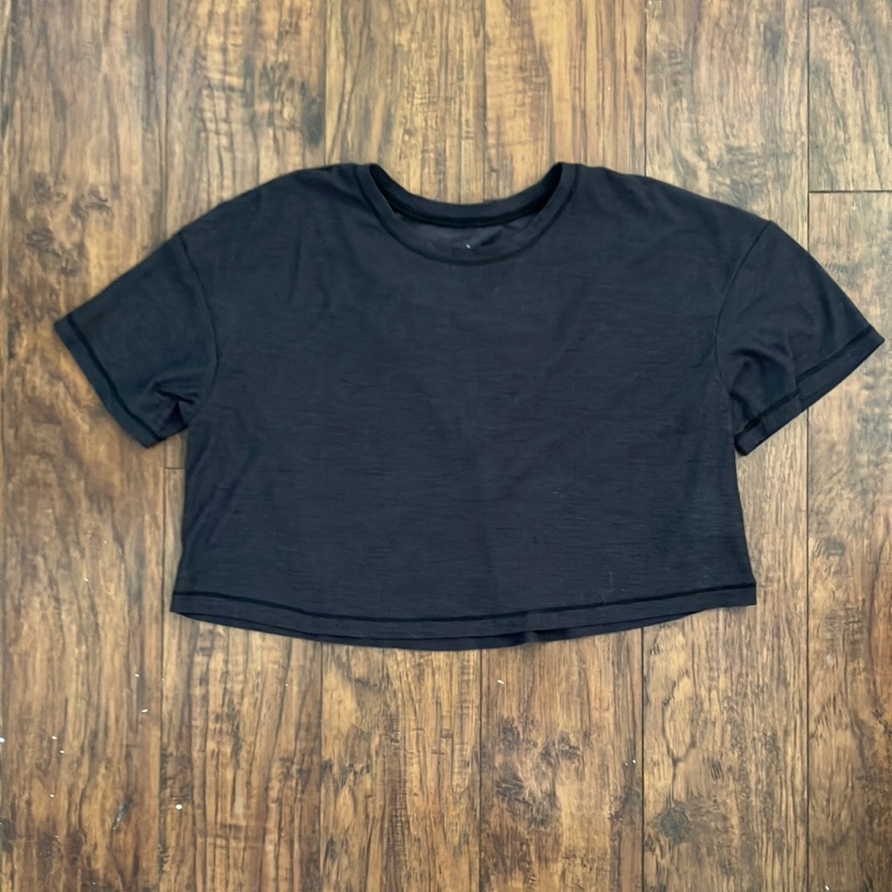 old navy crop top black